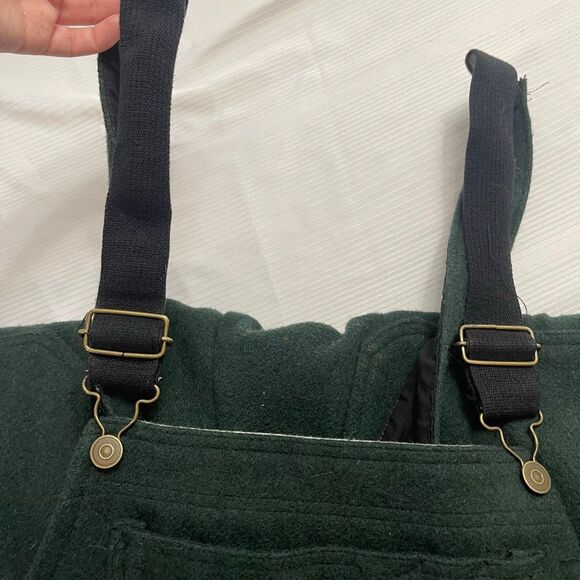 CODET Canadian Wool Woodsman’s Bib Overalls Men’s Dark Green Size XL - Picture 5 of 8